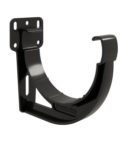 Кронштейн желоба торцевой Slider GrandLine Дизайн RAL9005 Чёрный ПВХ