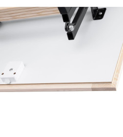 Чердачная металлическая лестница складная OMAN Stallux Termo 120×70×280 см.
