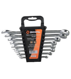 Набор ключей комбинированных 6-19 мм (8 шт.) Вихрь 73/6/5/7