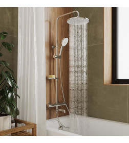 Душевая система + смеситель с верхним душем Milardo Ideal Spa, ILSSBTHM06