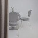 Стол НОТР ДАМ MODERNE, керамика 0 кат. 1400(1800)*850, Камень светло-серый Greys Snow/Белый Муар (117195) 