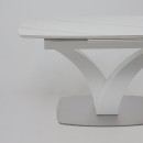 Стол НОТР ДАМ MODERNE, керамика 0 кат. 1400(1800)*850, Камень светло-серый Greys Snow/Белый Муар (117195) 