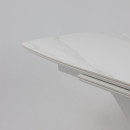 Стол НОТР ДАМ MODERNE, керамика 0 кат. 1400(1800)*850, Камень светло-серый Greys Snow/Белый Муар (117195) 