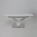 Стол НОТР ДАМ MODERNE, керамика 0 кат. 1400(1800)*850, Камень светло-серый Greys Snow/Белый Муар (117195) 