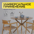Стол ВЕГАС, нераздвижной, D1100, Дуб светлый тон 100 (120528) 