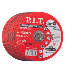 Диск отрезной по металлу 150x22,2x1,6 мм (упак. 10 шт.) P.I.T. ACTW01-1502