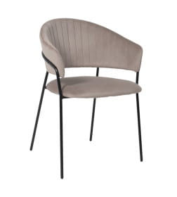 Стул AV 433, светло-коричневый бархат H-61/черный