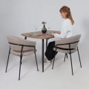 Стул AV 433, светло-коричневый бархат H-61/черный (120092) 