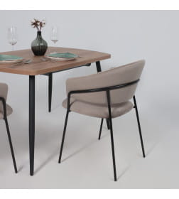 Стул AV 433, светло-коричневый бархат H-61/черный