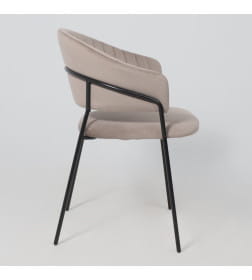 Стул AV 433, светло-коричневый бархат H-61/черный