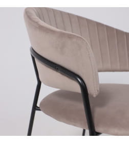 Стул AV 433, светло-коричневый бархат H-61/черный