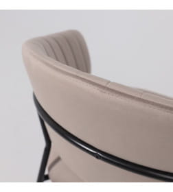 Стул AV 433, светло-коричневый бархат H-61/черный