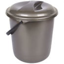 Ведро 12 л Классика с крышкой (Антрацит) (SV4077 АНТ) 