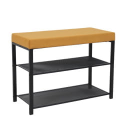 Банкетка ТОРОНТО 23S, горчичный/черный