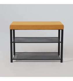 Банкетка ТОРОНТО 23S, горчичный/черный