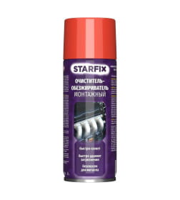 Очиститель-обезжириватель монтажный 650 мл (аэрозоль) STARFIX SM-68652-1