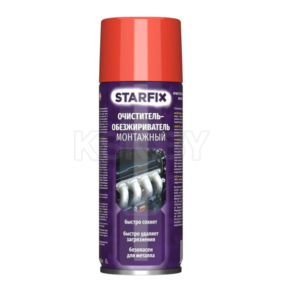 Очиститель-обезжириватель монтажный 650 мл (аэрозоль) STARFIX SM-68652-1 (SM-68652-1) 