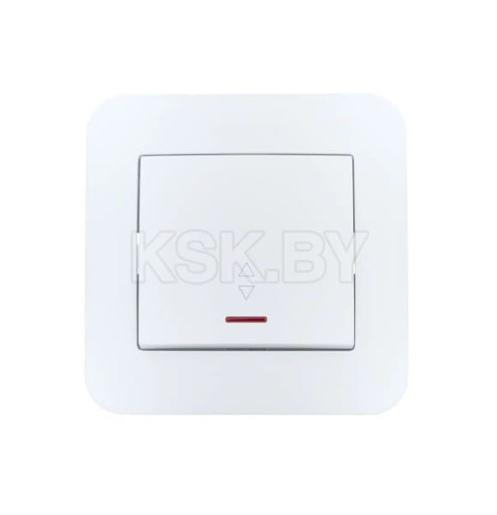 Выключатель 1-кл. проходной с подсветкой белый ASTI Lezard 7081-0202-114 (7081-0202-114) 