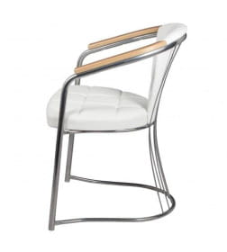 Стул "Соната-Комфорт" подлокотники бук/каркас Бриллиант/экотекс (3002) СоюзРегионПоставка СРП-018К