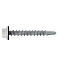 Саморез кровельный с резин. прокл.  5.5х19, сверло РТ3, RAL 9003 (сигнальный белый) STARFIX (упак/300шт)