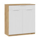 Тумба для обуви Хилтон Исп.2.2 (Дуб Крафт Золотой/Белый матовый) ТриЯ 250402 (250402) 