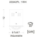 Светильник накладной точечный Arte Lamp CARDANI PICCOLO A5942PL-1WH (A5942PL-1WH) 