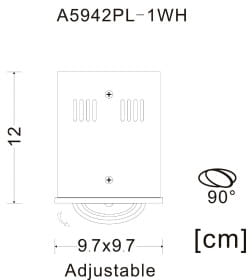 Светильник накладной точечный Arte Lamp CARDANI PICCOLO A5942PL-1WH