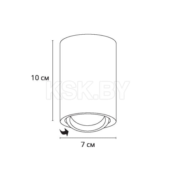 Светильник накладной точечный Arte Lamp SENTRY A1566PL-1BK (A1566PL-1BK) 