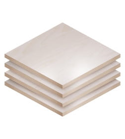 Фанера, ФСФ, (влагостойкая) 2500х1250х12мм. S2S, CL/С.