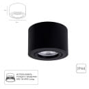 Светильник накладной точечный Arte Lamp UNITO A0550PL-1BK (A0550PL-1BK) 