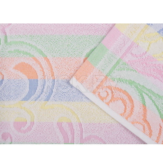 Полотенце махровое 50х90см Натали пропад. (св.радужка1) (6с103.412ж1) 