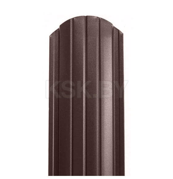Штакетник "Stalcolor" 110мм двухсторонний Ral 8017/8017 Коричневый МАТОВЫЙ 1,5 м