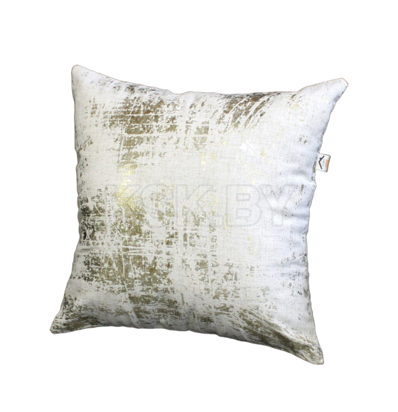 Подушка декоративная MATEX LUXURY. МАЗКИ. Размер: 40x40 Цвет: Золотой, светло-серый (42-785) 