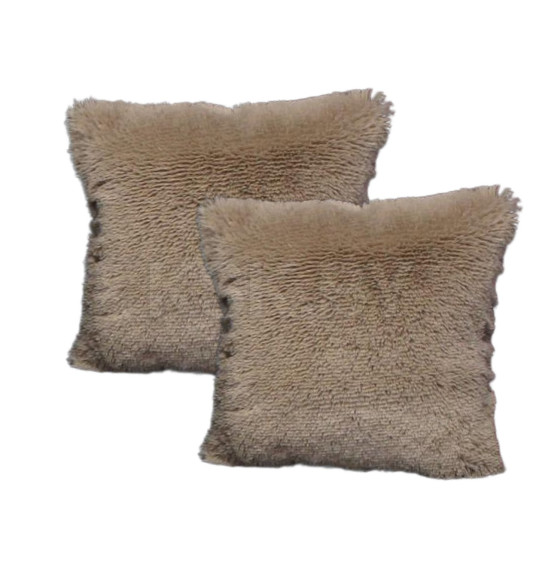 Подушка декоративная MATEX PLUSH LINE. КОМПЛЕКТ 2 ШТ.. Размер: 35x35 Цвет: кофейный (55-211) 