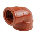 Колено ПП 1" вн. коричневая (для 5 к.с.) AV Engineering  AVE159006 (AVE159006) 