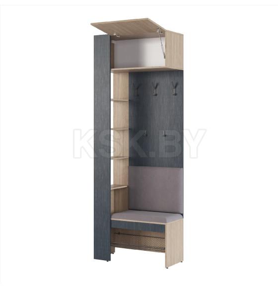 Вешалка комбинированная Палермо Мод. 1 (Палермо, Рейн Морион) Алисия АЯ.13.20.01 (АЯ.13.20.01) 