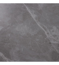 Стол AV 2317, МДФ+керамика, нераздвижной 900 серый, матовый LARKA GREY/черный+HPL Будда