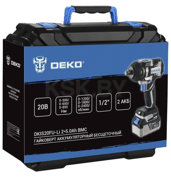 Гайковерт аккумуляторный DEKO DKIS20FU-Li (063-4433) 