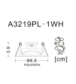 Светильник встраиваемый точечный Arte Lamp ACCENTO A3219PL-1WH