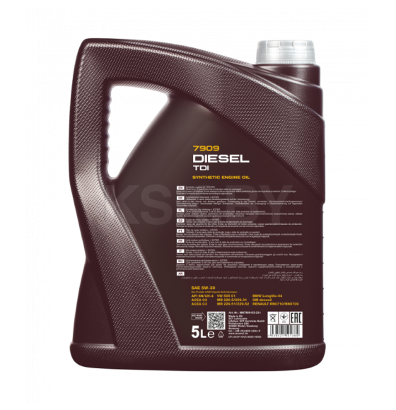 Моторное масло Mannol 7909 Diesel TDI SAE 5W-30 API SN/CH-4 5л ESTER (7909) 