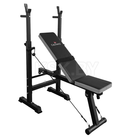 Скамья спортивная Calviano 1008 Grey+black