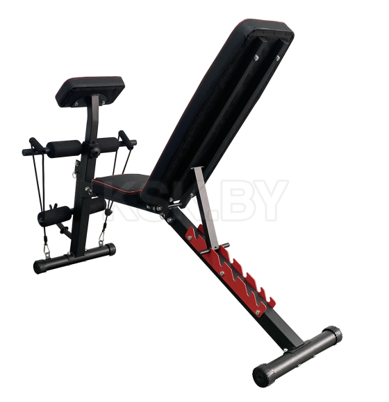 Скамья спортивная Calviano 1003 Red+black (складная)