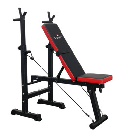 Скамья спортивная Calviano 1008 Black+red