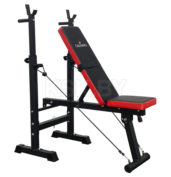 Скамья спортивная Calviano 1008 Black+red