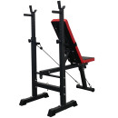 Скамья спортивная Calviano 1008 Black+red