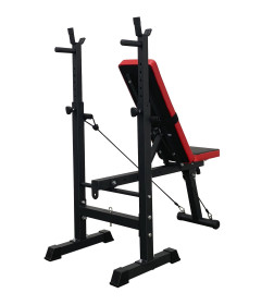 Скамья спортивная Calviano 1008 Black+red