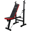 Скамья спортивная Calviano 1008 Black+red