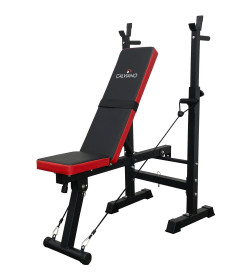 Скамья спортивная Calviano 1008 Black+red