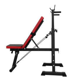 Скамья спортивная Calviano 1008 Black+red