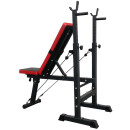 Скамья спортивная Calviano 1008 Black+red